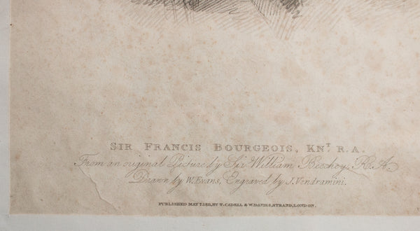 Antique Engraving 'Sir Francis Bourgeois'