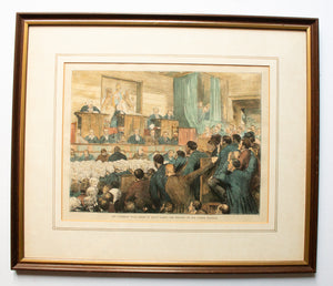 Legal Print 'The Tichborne Trial - Scene in Court During Delivery of the Judge's Sentence' 1874