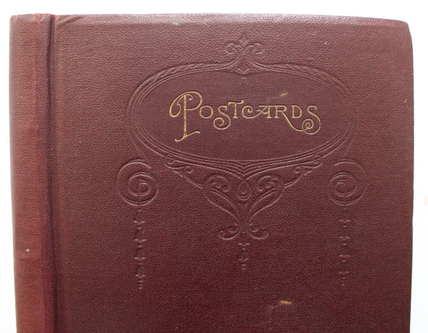 Antique Postcard Album or Scrapbook