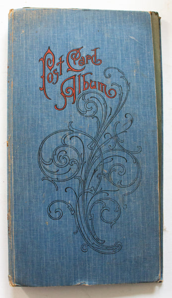 Antique Postcard Album or Scrapbook