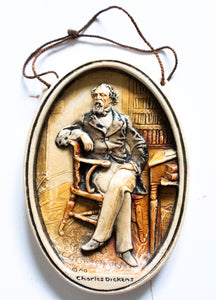 Osborne Ivorex Charles Dickens Wall Plaque