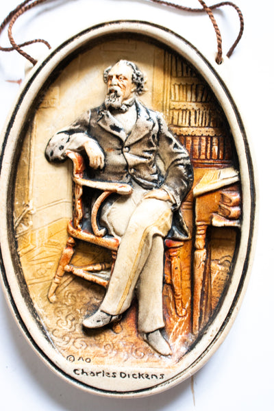 Osborne Ivorex Charles Dickens Wall Plaque