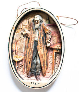 Osborne Ivorex Charles Dickens Wall Plaque 'Fagin'