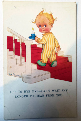 Vera Paterson Postcard 'Off to Bye Bye'