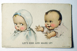 American Twelvetrees Vintage Postcard  'Let's Kiss and Make Up'