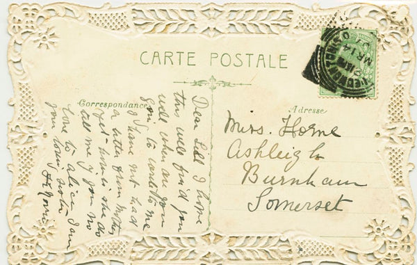 Sweetheart Postcard 'Pensez a moi'