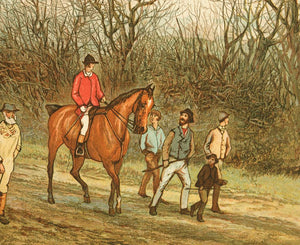 Vintage Equestrian Print 'Moving on to Covert'