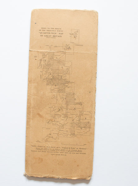 Ordnance Survey 1946 Quarter-Inch Map of Great Britain Sheet 4 North Wales and Manchester