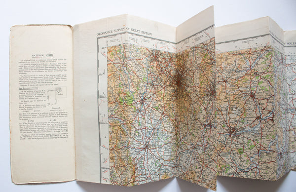 Ordnance Survey 1946 Quarter-Inch Map of Great Britain Sheet 8 The Midlands