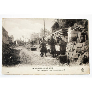 French WW1 Postcard 'La guerre dans le nord'