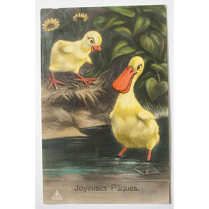 French Easter Greetings Postcard 'Joyeuses Paques'