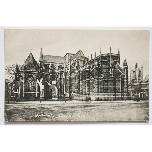 Valentine's Series Postcard 'Westminster Abbey from East'