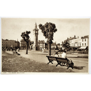 Sepia Postcard 'The Square, Barnstaple'