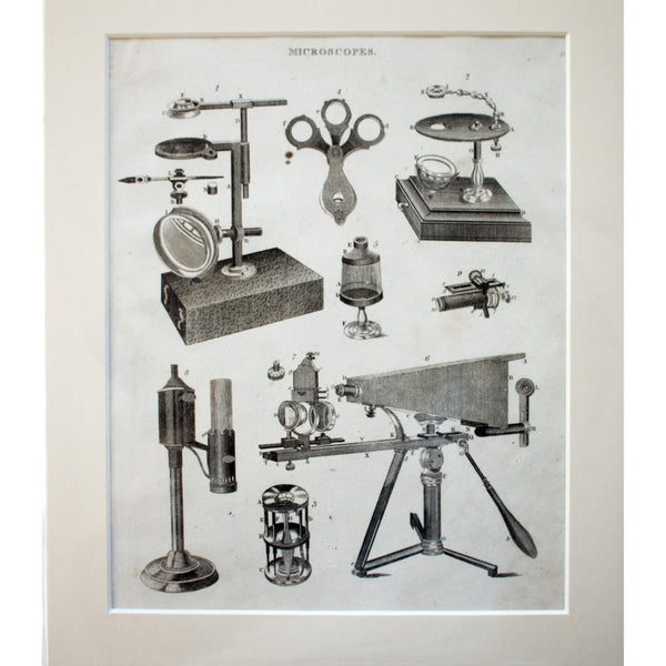 Scientific Print 'Microscopes' 1801