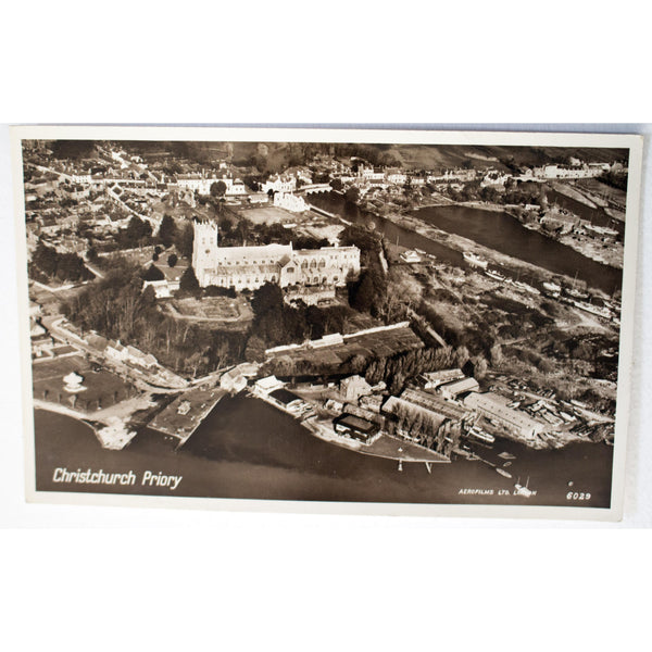 English Series Real Photograph Postcard 'Christchurch Priory'