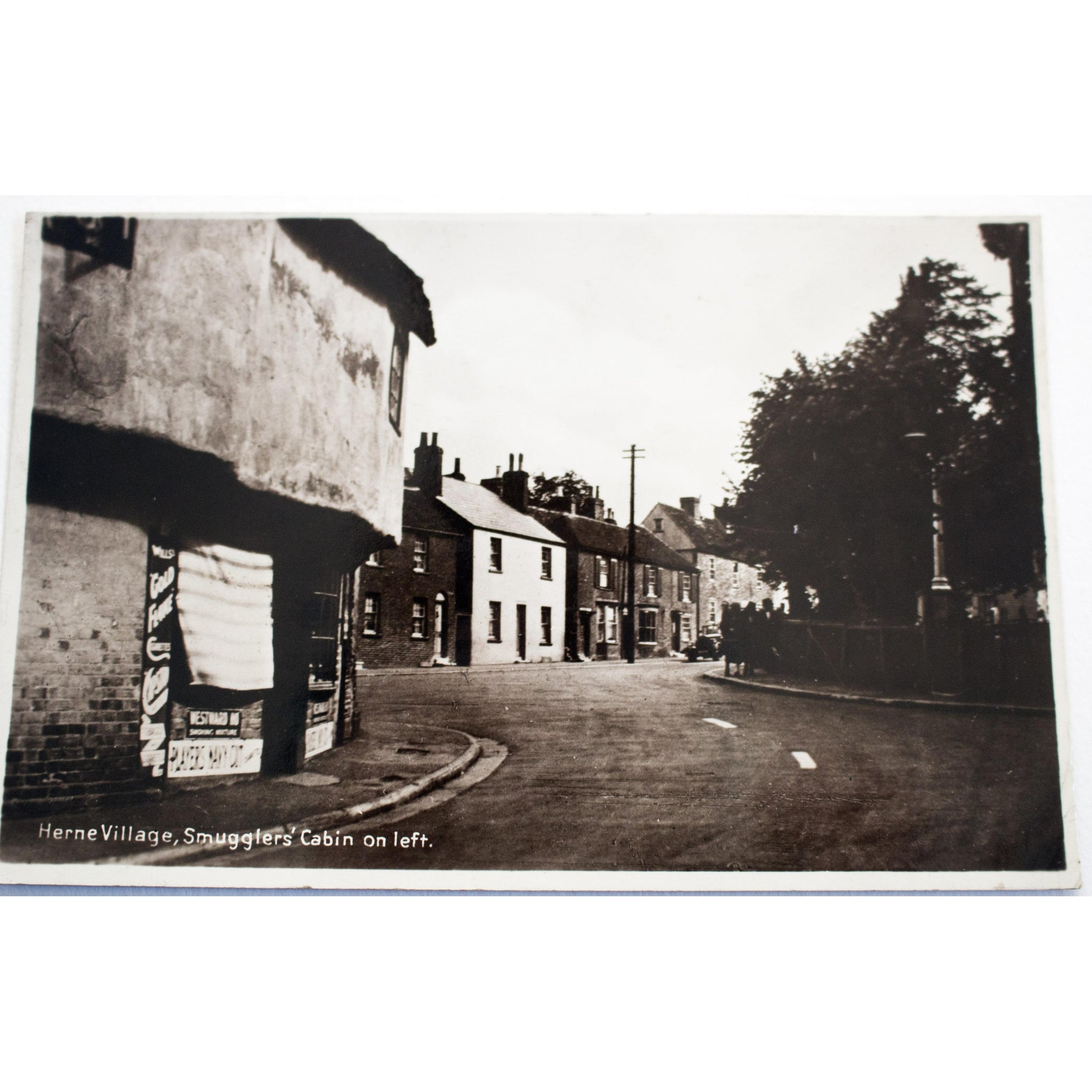 Philco Publishing Real Photograph Postcard 'Herne Village, Smugglers' Cabin on the Left'