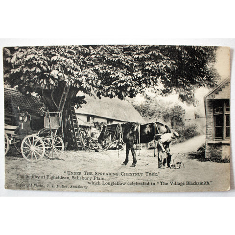 Photographic Image Postcard 'Under the Spreading Chestnut Tree'