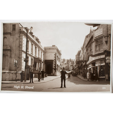 Real Photograph Postcard 'High St., Stroud'