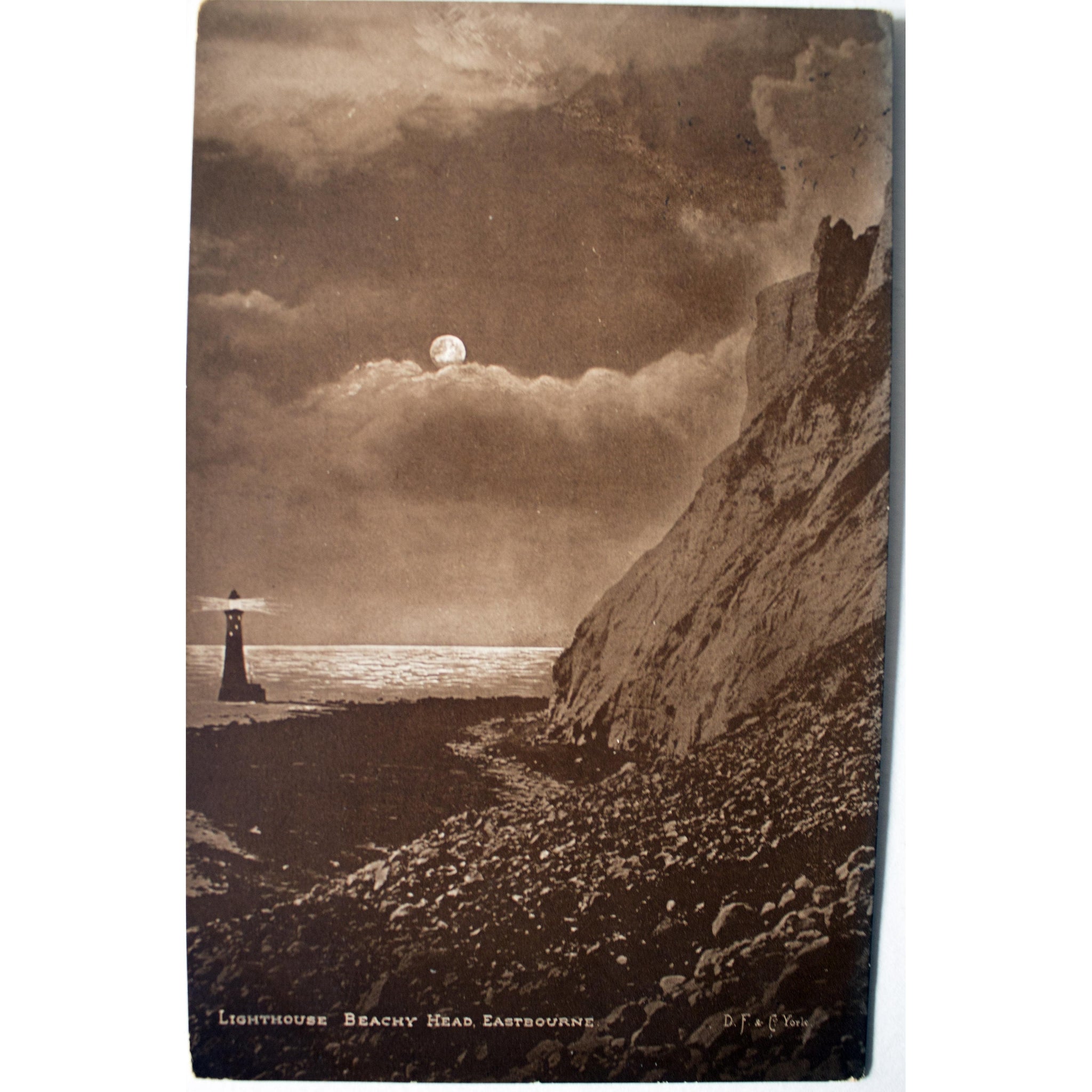 D. F. & Co. York Series Postcard 'Lighthouse, Beachy Head, Eastbourne'