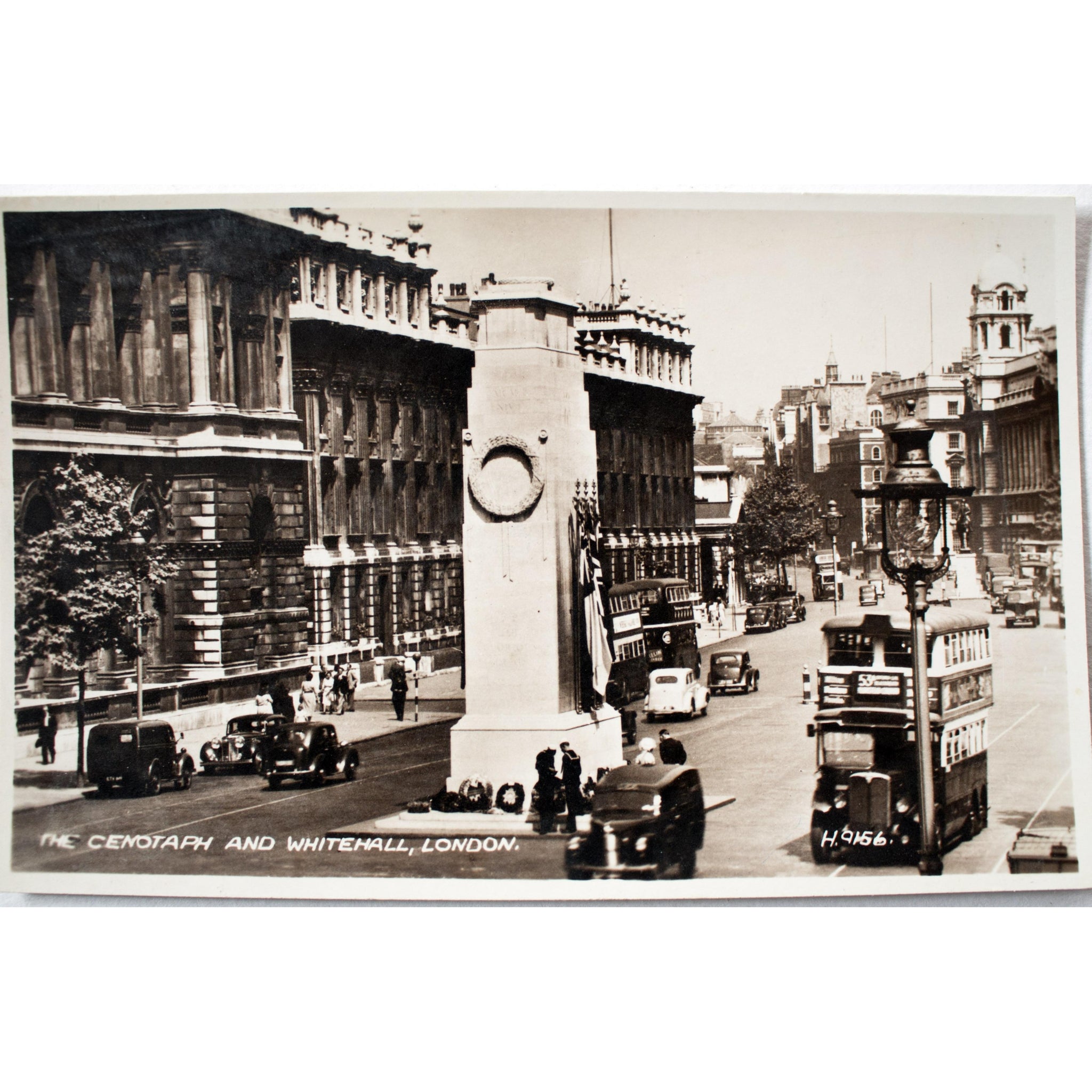 Valentine & Sons Real Photograph Postcard 'The Cenotaph and Whitehall, London'