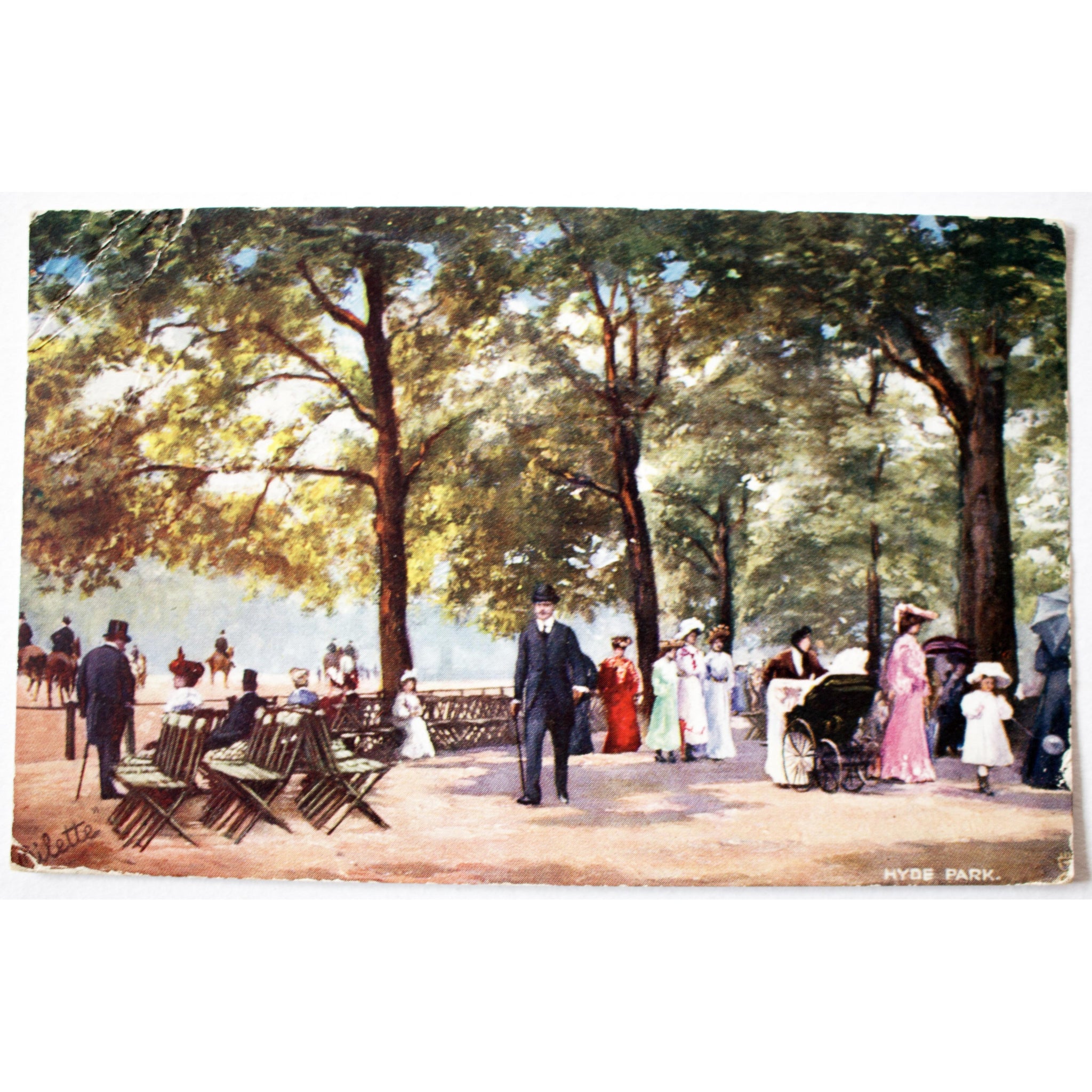 Tuck's 'Oilette' postcard 'Hyde Park'