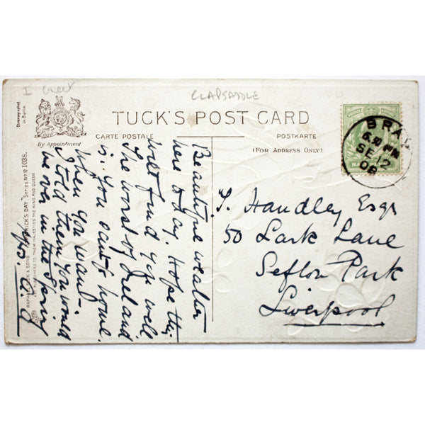 Tuck's 'Erin go bragh' St. Patrick's Day Postcard