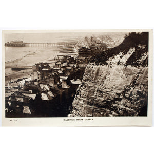 Sussex Photographic Co. Real Photograph Postcard 'Hastings from Castle'