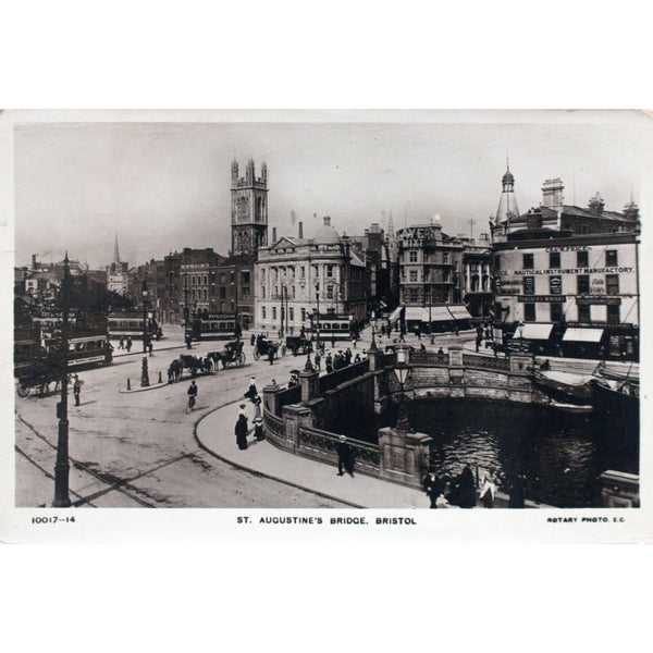 Rotary Photographic Series Postcard 'St. Augustine's Bridge, Bristol'