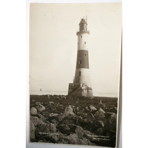 Real Photograph Postcard 'The Lighthouse, Beachy Head'