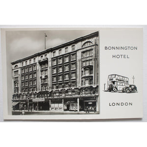 Advertising Postcard 'Bonnington Hotel, London'