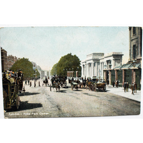 H.M.& Co. London Views Postcard 'London - Hyde Park Corner'