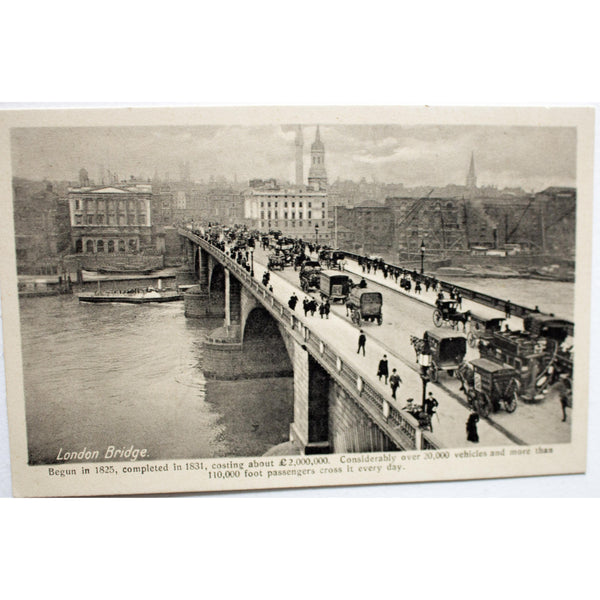 H.R.& A. Scott photographic Image Postcard 'London Bridge'