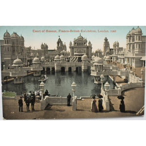 Valentine & Sons Ltd. Franco-British Exhibition 1908 Postcard 'Court of Honour'