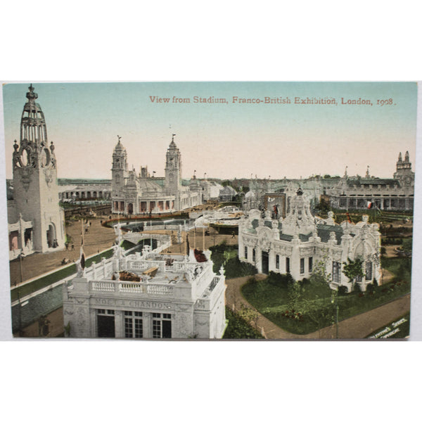 Valentine & Sons Ltd. Franco-British Exhibition 1908 Postcard 'View from Stadium'