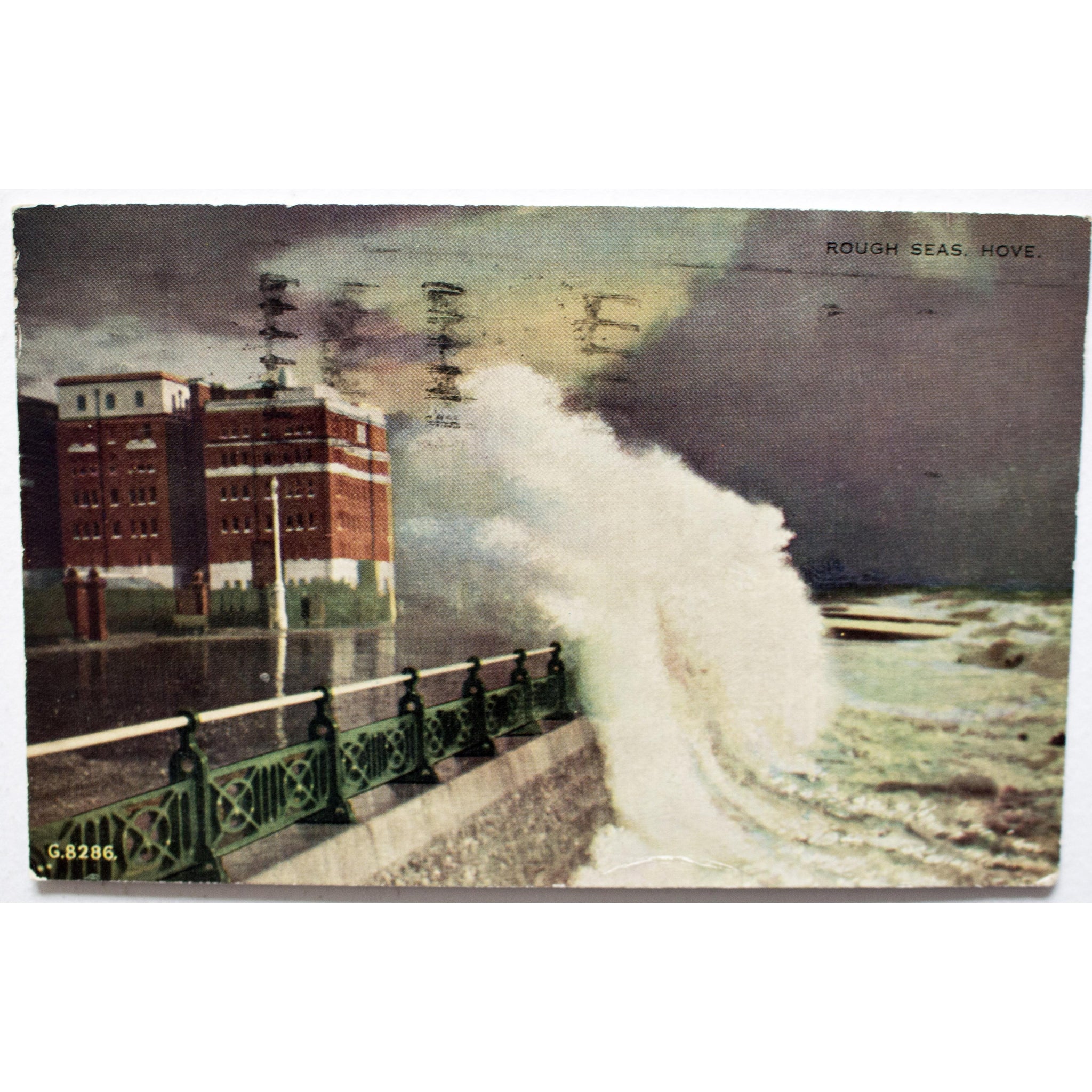 Valentine & Sons Ltd. 'Valesque' Postcard 'Rough Seas, Hove'