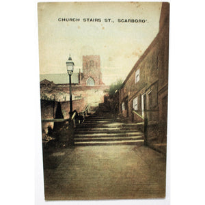 Lindley Series Postcard 'Church Stairs., Scarboro'