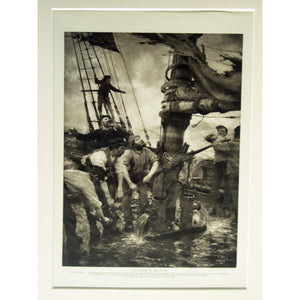 Photogravure 'All Hands to the Pumps'