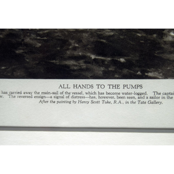 Photogravure 'All Hands to the Pumps'