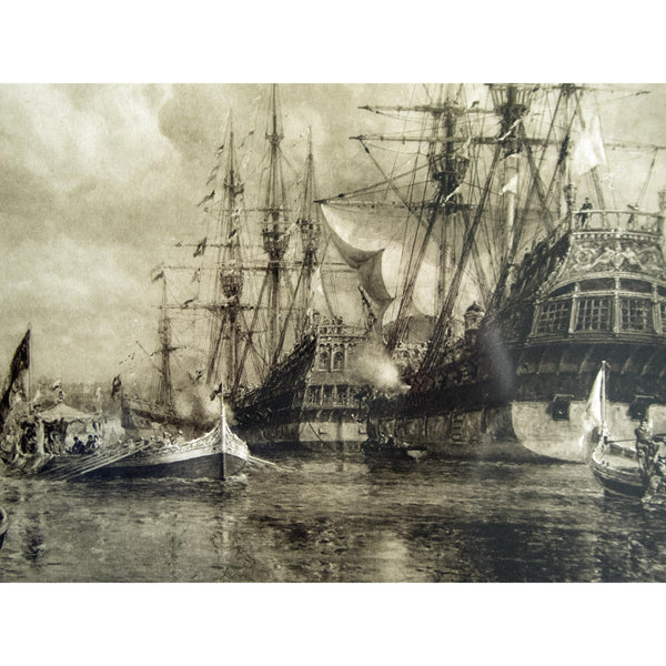 Photogravure 'Queen Elizabeth's Visit to Bristol'