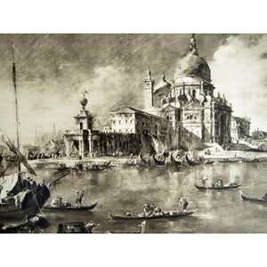 Photogravure 'Santa Maria della Salute, Venice'