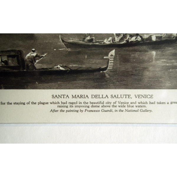 Photogravure 'Santa Maria della Salute, Venice'