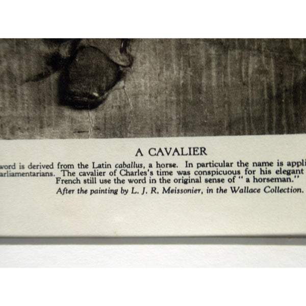 Photogravure 'A Cavalier'