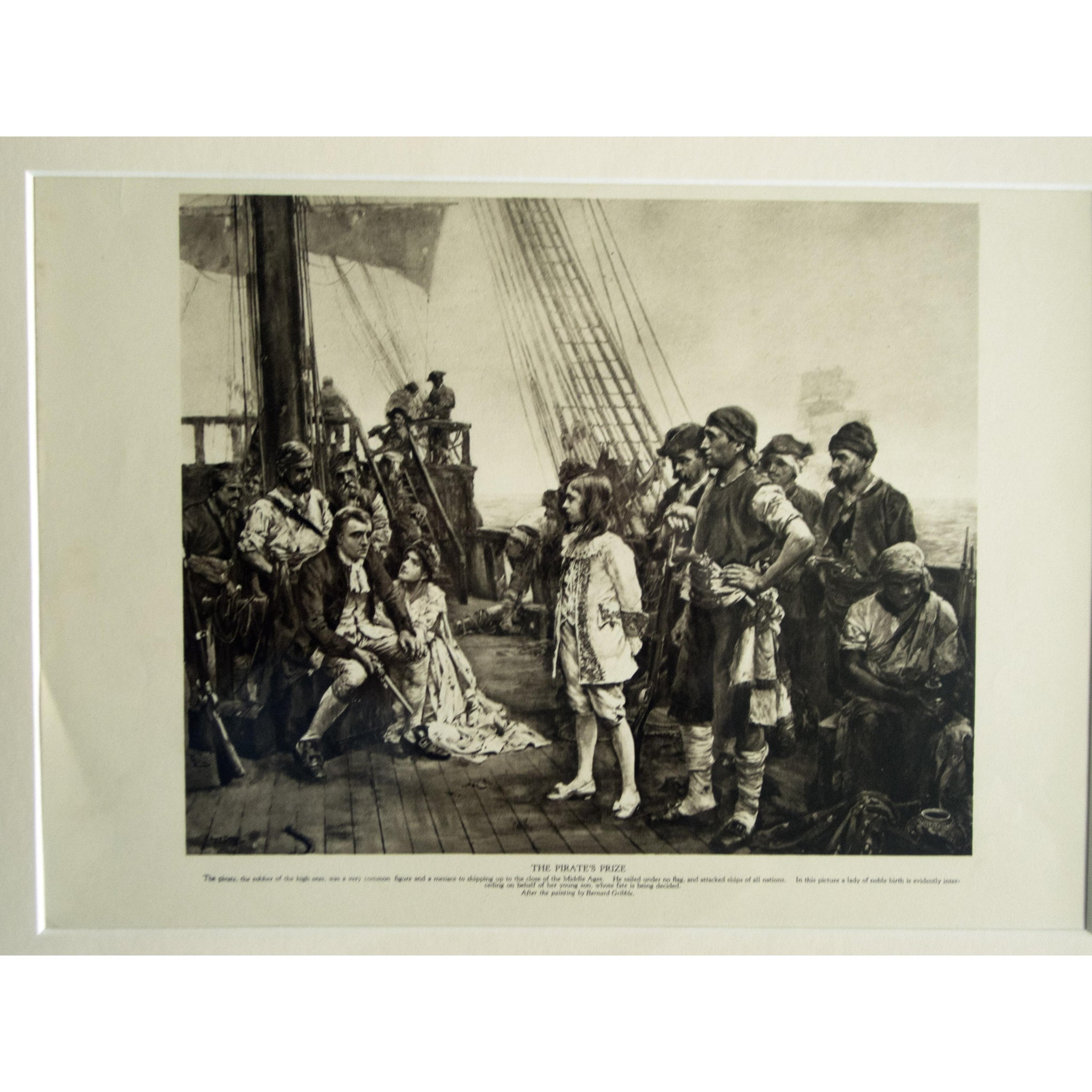 Photogravure 'The Pirate's Prize'