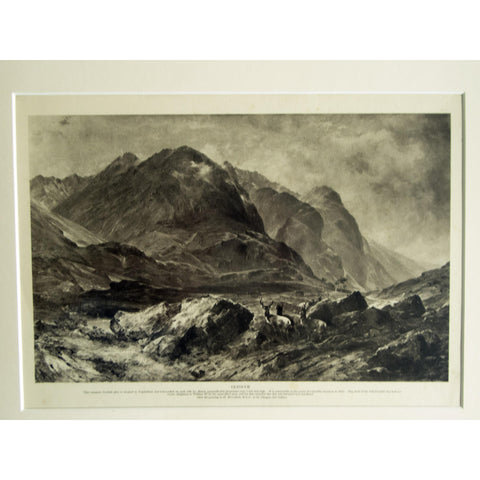 Photogravure 'Glencoe'