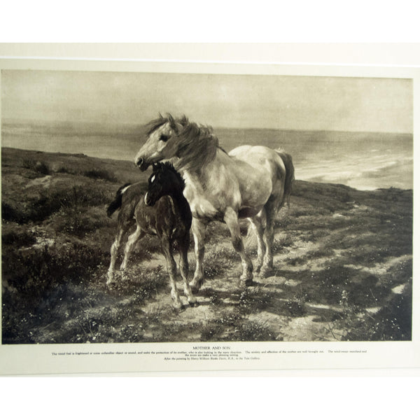 Photogravure 'Mother and Son'