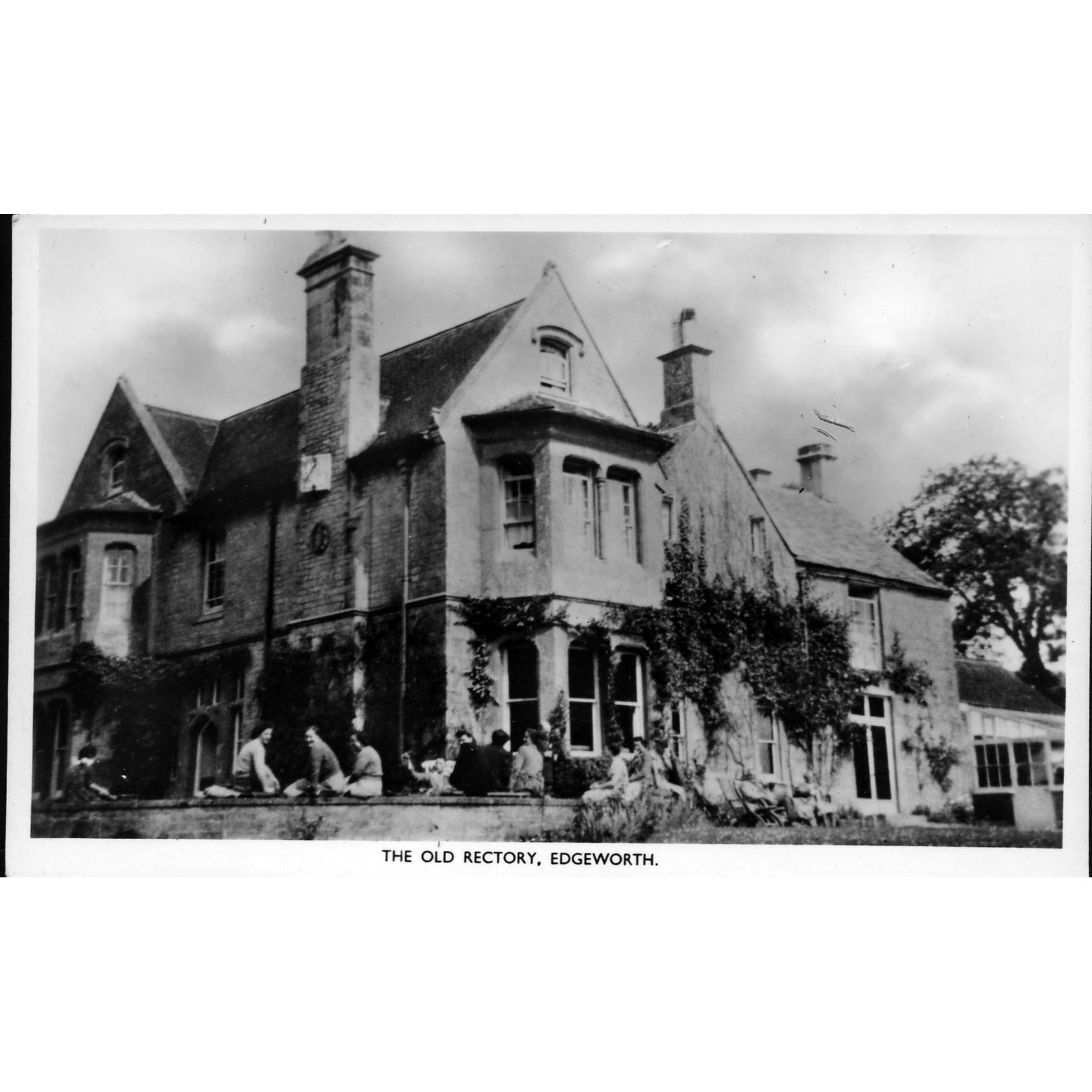 Postcard 'The Old Rectory, Edgeworth'