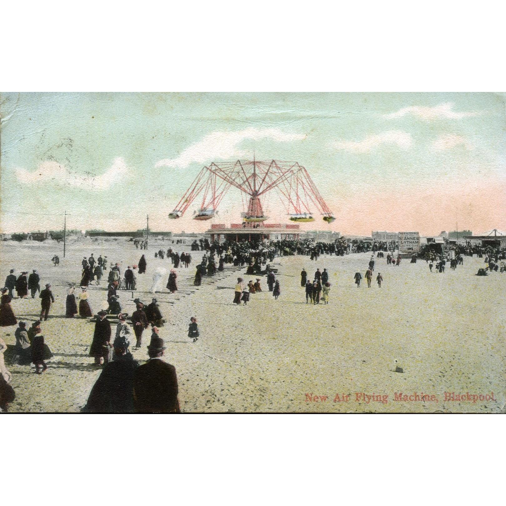 Postcard 'New Air Flying Machine, Blackpool'