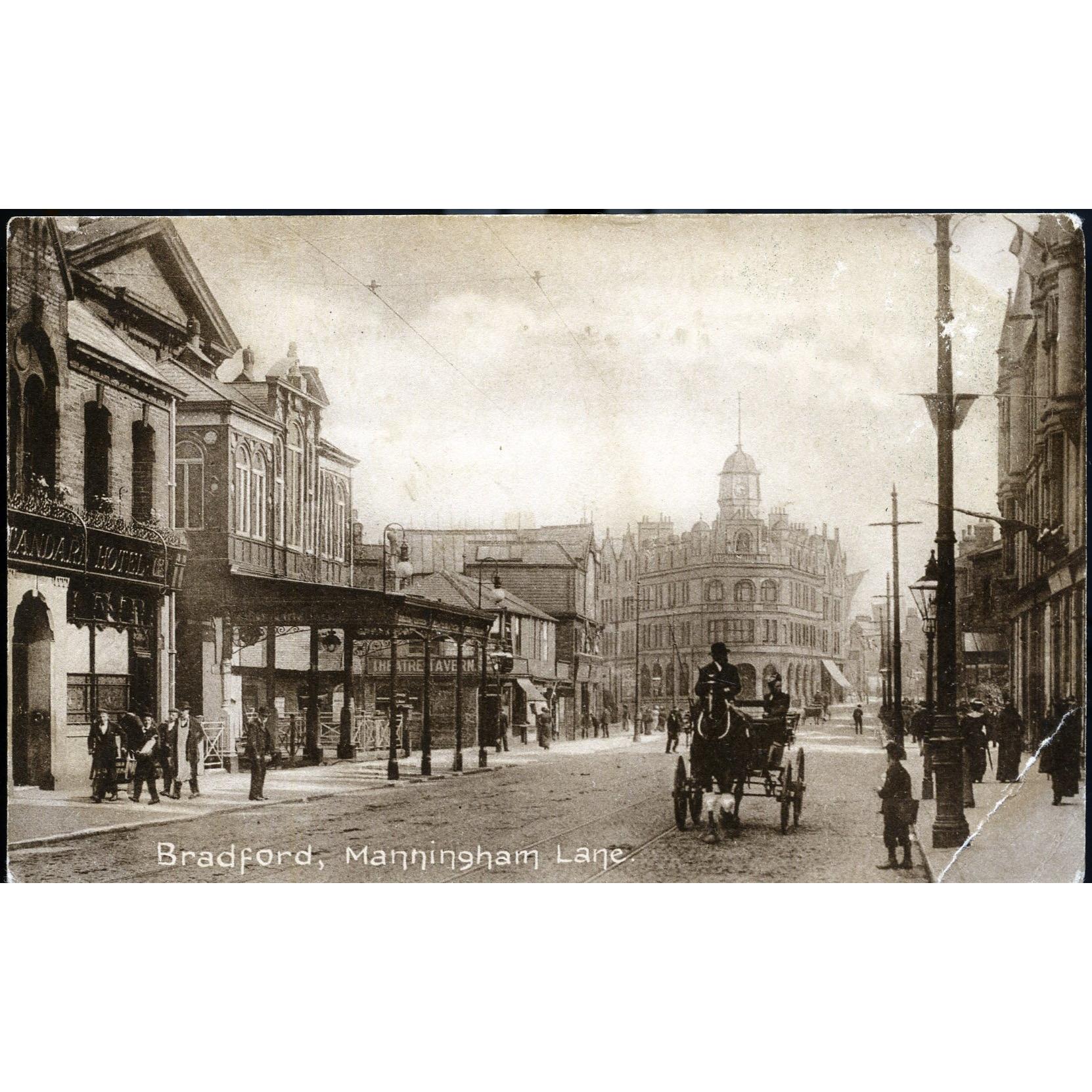 Frith's Series Postcard 'Bradford, Manningham Lane'