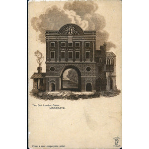 Knight Series Postcard 'The Old London Gates: Moorgate'