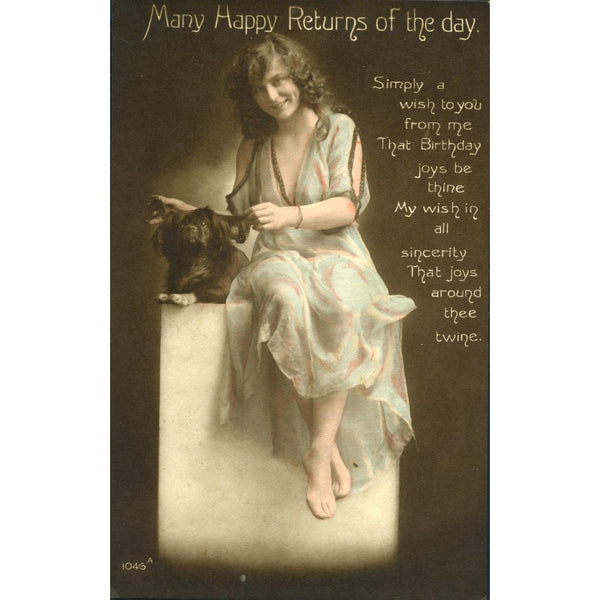 Greetings Postcard 'Many Happy Returns of the Day'